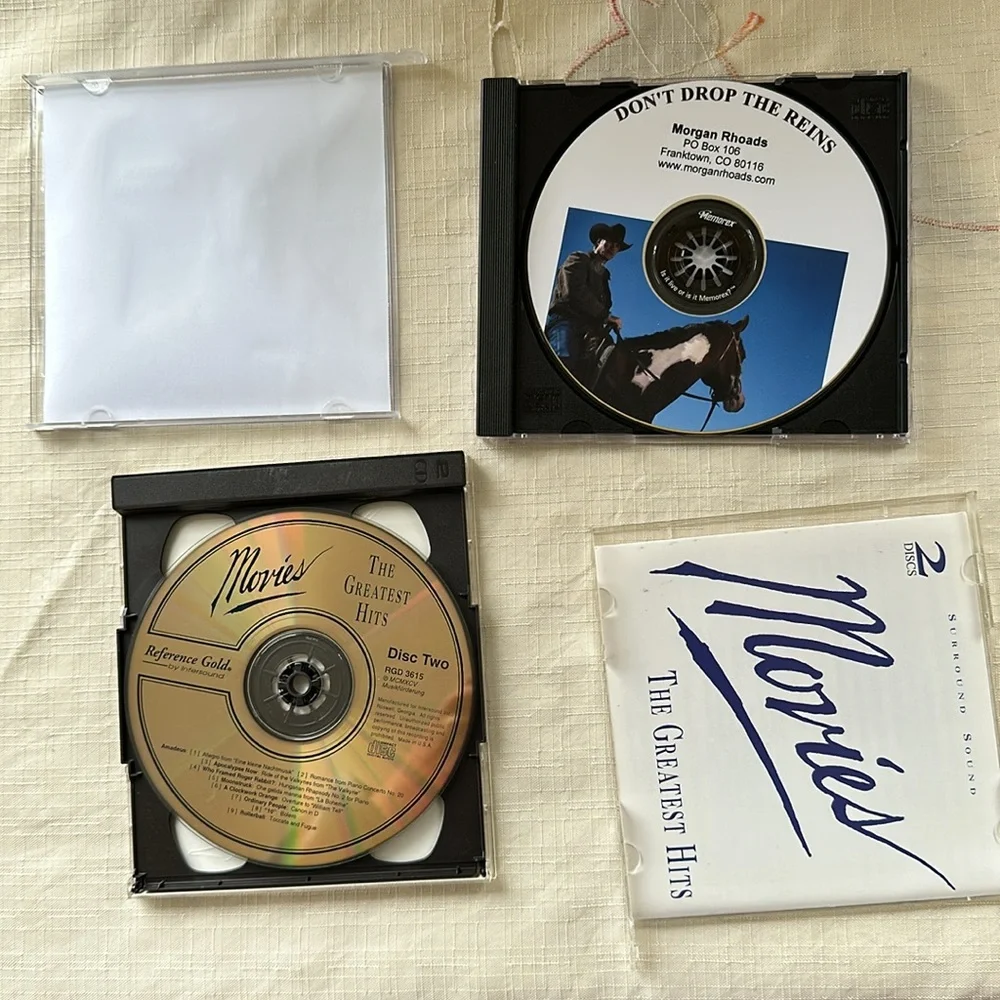3 CD Don't Drop the reins/the Greatest Hits/1 VHS-1 DVD movies